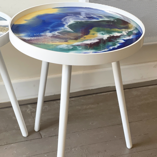 Handmade Resin Table - Functioning Art