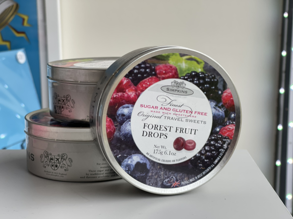 Simpkins Forest Fruit Drops Sugar Free & Gluten Free Tin