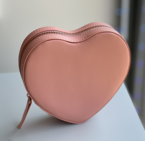 Pink Heart Jewellery Case