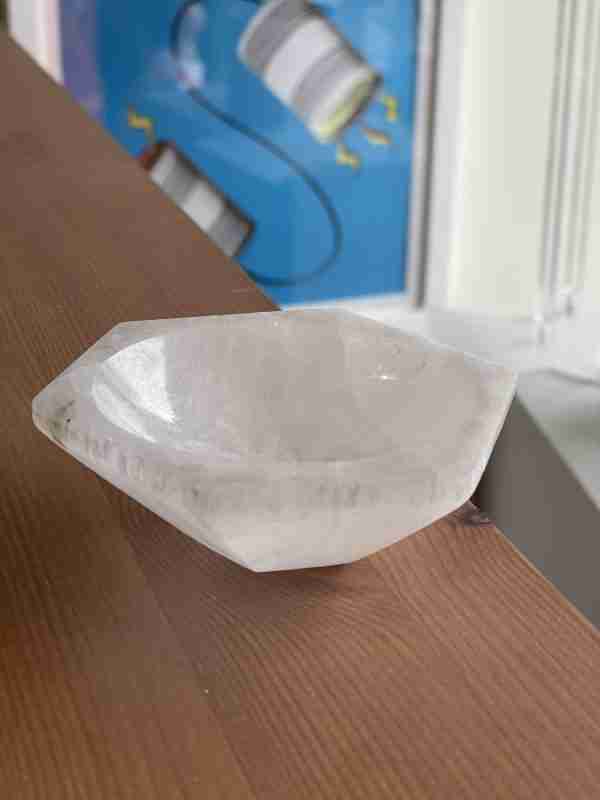 Hexagonal Selenite Bowl 10cm (1pc)