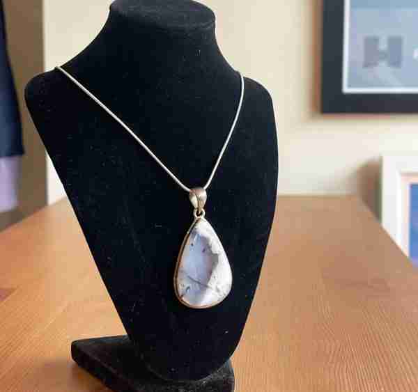 Dendritic Agate Crystal Necklace