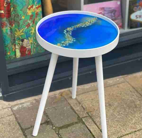 Handmade Resin Table - Functioning Art