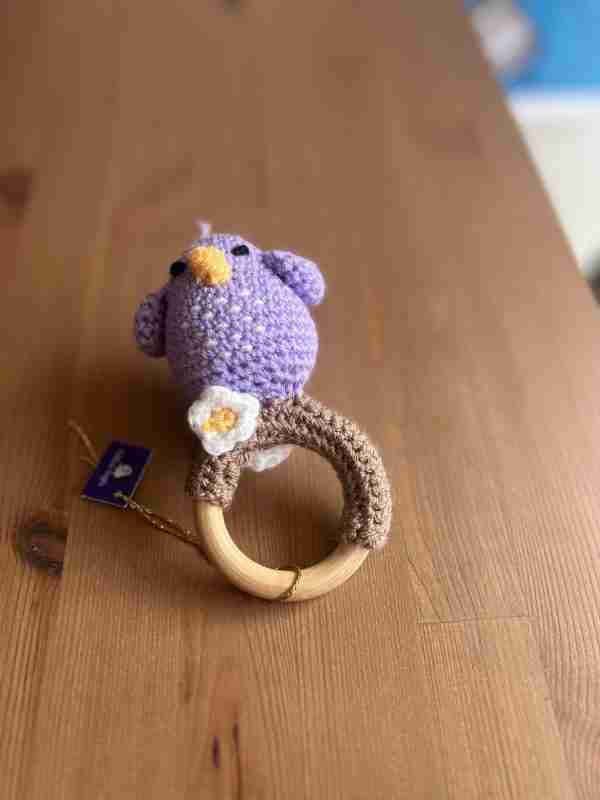 Crocheted Bird Rattle